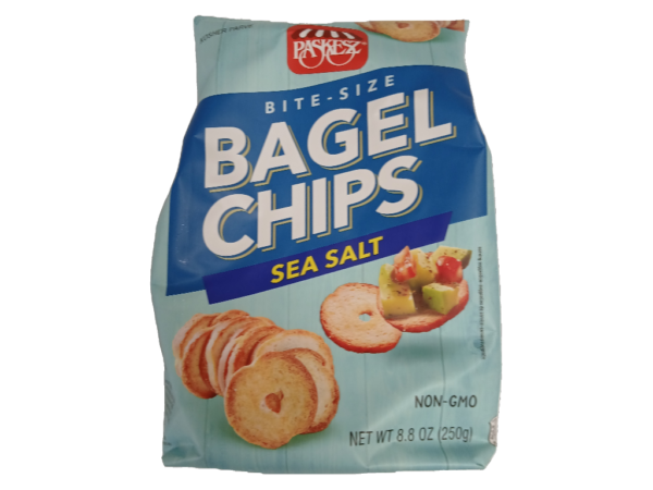 Pskz LG Bagel Chips Sea Salt 12x8.8oz